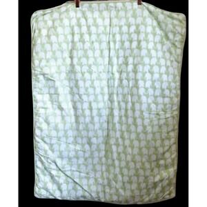 Amy Coe Elephant Comforter Baby Blanket 100% Cotton Duvet sage Green
